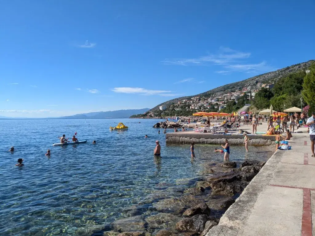 Clear Adriatic water near Senj